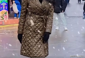 森林北在新疆街头工作，女干部气质显著