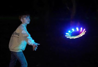 TOSY 飞环 - 12 个 LED，超亮，丢失模式，自动发光