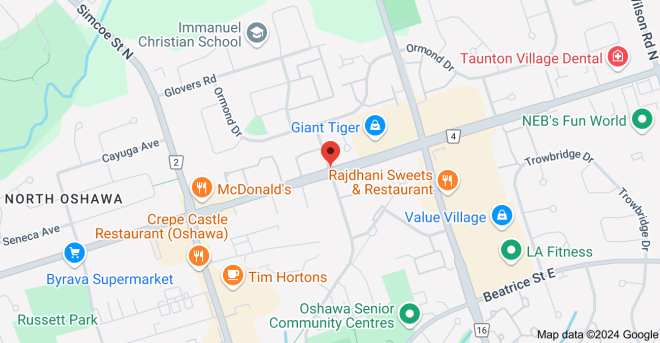 Map of Mary St N & Taunton Rd E, Oshawa, ON L1G 6T2