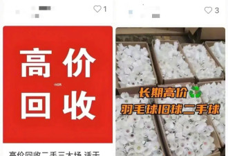 很不幸，二手羽毛球，可能正变身你的羽绒服