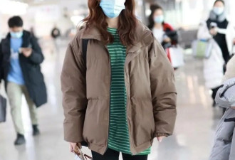 看了金晨的穿搭：羽绒服不配阔腿裤、高跟鞋