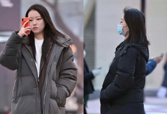 去了北京三里屯才发现穿羽绒服不配打底裤、靴子
