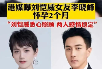 刘恺威被曝与女友李晓峰分手，基本失业在家