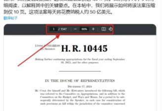 众院提交1547页预算，马斯克用AI精简到116页