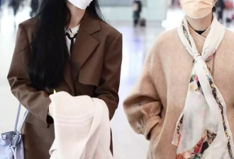 43岁范冰冰携母亲走机场！68岁妈妈比女儿还要惊艳