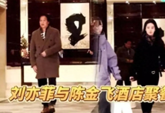 刘亦菲“金主”再露面？深夜和干爹酒店吃饭被拍，关系藏不住了！