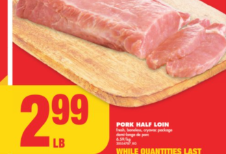 冲！多伦多超市特价：牡丹圆米$11.98！雪蟹腿半价！送4L牛奶