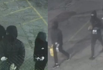 大多伦多3名男子在一个月内两次纵火烧毁商铺，警方通缉