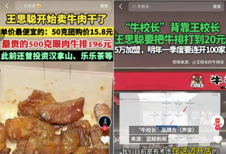 从“国民老公”跌落的王思聪 牛排卖出白菜价?