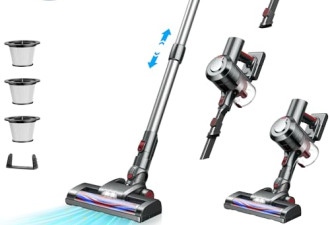 3.6 折, 无绳吸尘器：带 LED 显示屏，运行时间长达 55 分钟