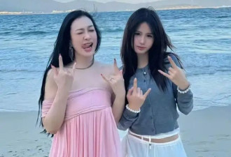 钟丽缇晒全家合照，14岁的考拉五官复刻妈妈