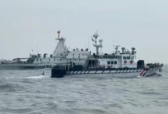 中国海警船进入金门限制水域，遭台湾海巡队驱离