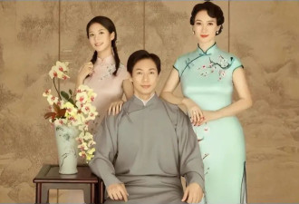 54岁翁虹晒全家福！16岁女儿穿旗袍太惊艳，气质和身材都不输妈妈