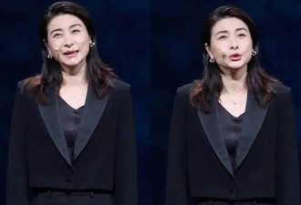 郭晶晶现身上海演讲，紧张到双手握拳，穿正装与杨紫琼同台显谦卑