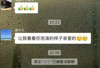 江苏一党委书记工作群发“看看你泡澡的样子”引热议