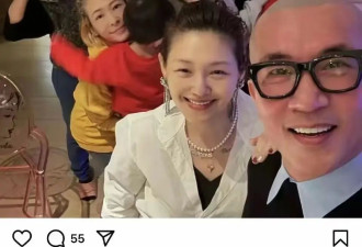 跨年夜小S晒全家福，大S素颜白到发光，戴全套首饰还做“贵妇梦”