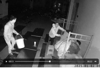 半夜三点，长沙一学校工作人员向老人泼冷水