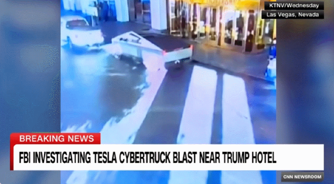 视频曝光！特斯拉Cybertruck爆炸1死7伤！马斯克：他们选错了车