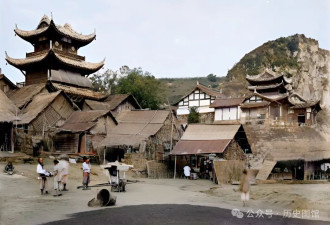 民国时期的四川老照片，风光秀丽古朴又自然