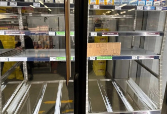 大温商店货架全空了 民众开始囤这个食品