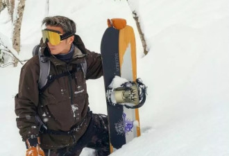 谢霆锋带大儿子滑雪，父子互拍对方帅照