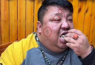 中国网红半年吃110只羊 脸黑成炭 网求他别吃了