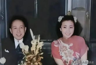 1936年蒋英和父亲蒋百里合影 端庄美丽