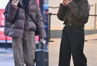 看北京街拍就明白 “短羽绒服+长裤”正流行