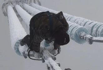 雪天在特高压线上高空作业引关注，对话凉山小伙