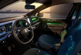 后排可放倒 雷诺Twingo E-Tech内饰官图