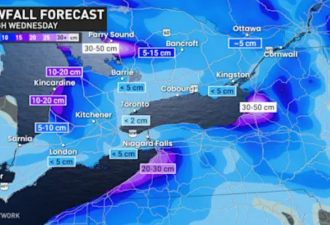 -40℃极寒+50cm大雪狂袭安省! 冬日风暴逼近! 多伦多遭殃再下雪!