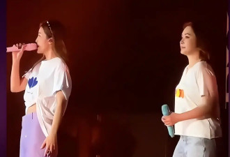 44岁阿娇巡演胖成大妈，大腿肉一抖一抖，腰比旁边男伴舞还粗两圈