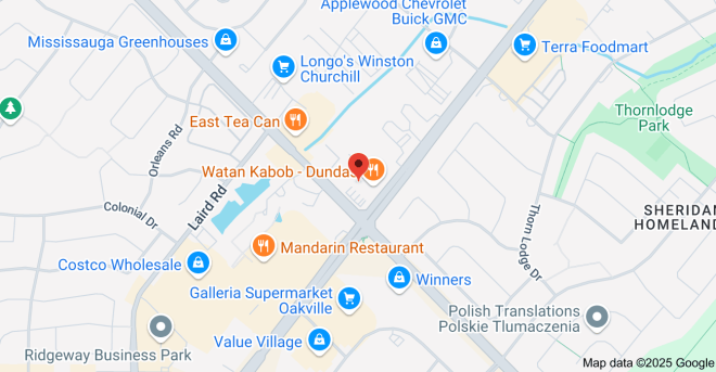 Map of Butt Karahi | Famous Halal Pakistani Restaurant, 3015 Winston Churchill Blvd #7-8, Mississauga, ON L5L 2V8