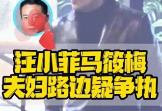 汪小菲与老婆路边吵架，用手指着马筱梅训斥
