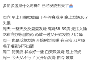 "一家五口病倒7天"！多伦多大批华人中招：高烧8天+咳到呕吐