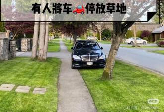 大温奇葩停车乱象成风！特斯拉霸道停在人行道