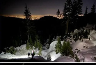 危险 大温网红山徒步3人滑到了悬崖边