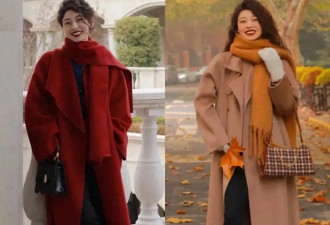 这才是中年女人反油腻的秘诀：大衣+裙子长裤