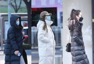 哈儿滨街拍：都在穿羽绒服+裤子 保暖又时髦