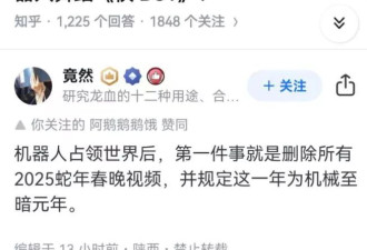 中国造机器人，是为了在春晚上丢手绢