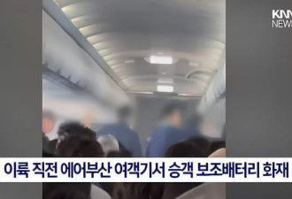 充电宝惹祸？韩国客机被烧成敞篷 全员大难不死