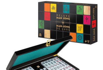 9.5 折, Legacy Deluxe Mah Jong Classic Game 木质储物盒