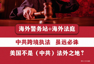 “双重司法体系”，美国也不是中共的法外之地？