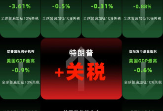 将导致美GDP下降，美智库揭关税战自伤真相