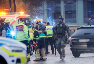 瑞典发生校园枪击事件，大约10人丧生，包括凶嫌