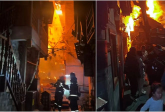 凤凰古城深夜大火 游客穿睡衣光著脚跳窗逃生