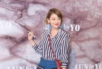 梅婷减肥成功后剪了短发 穿衬衫+短裙时髦减龄