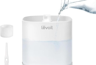 卧室的Levoit加湿器，2.5L顶部填充凉爽的雾气空气加湿器
