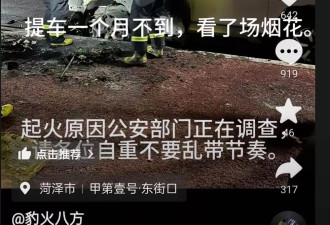 男子提新车不到一个月,春节期间被未成年人"点燃"报废