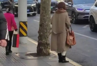 51岁董卿路边等车被偶遇，她留了长发还染黄